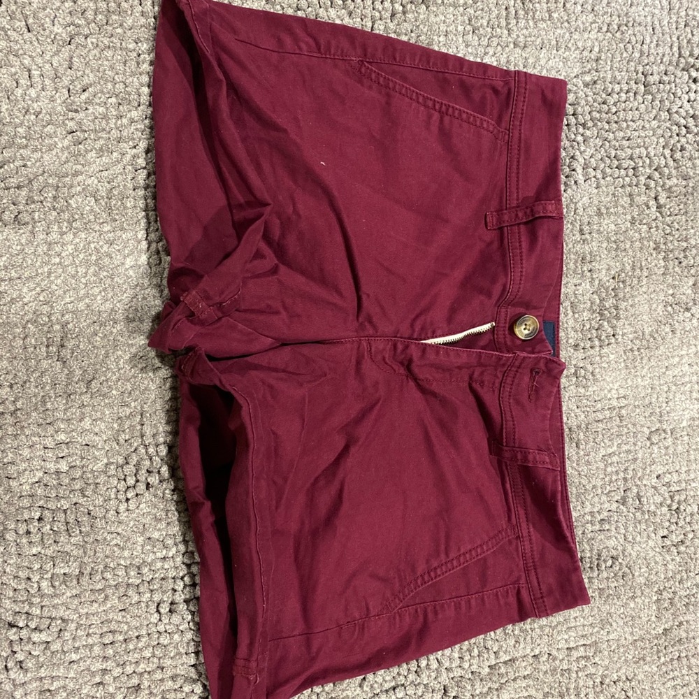 Red American eagle shorts